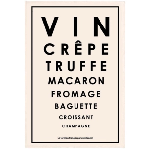 torchon test specialites francaises ecru 48x72 - sde ld