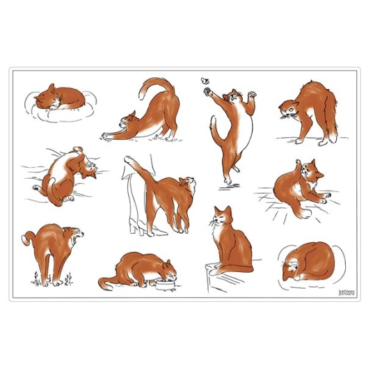 set de table journee du chat assortis 30x45 - sde ld