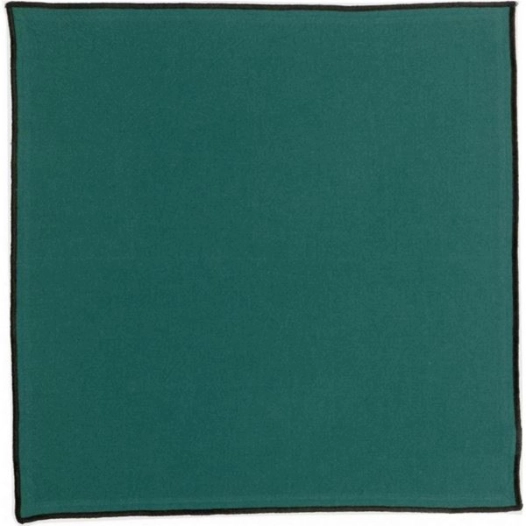 serviette recyclee grace paon 40x40 - sde ld