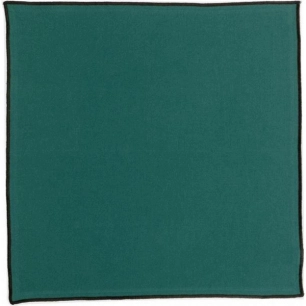 serviette recyclee grace paon 40x40 - sde ld