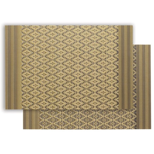 set de table kadra noir/or 33x45 - sde ld