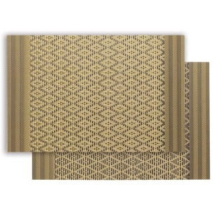 set de table kadra noir/or 33x45 - sde ld