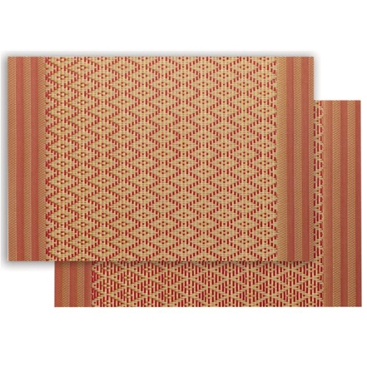 set de table kadra rouge/or 33x45 - sde ld