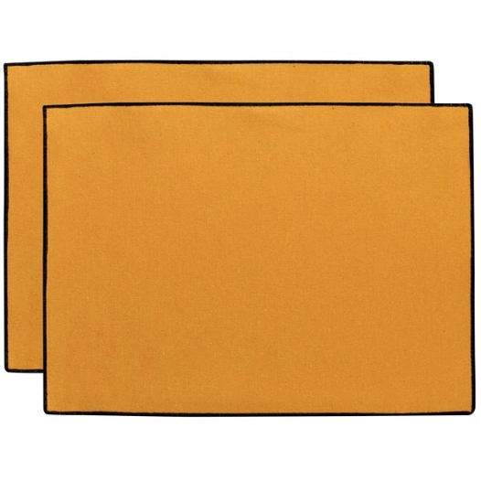 lot 2 - sets table recycles laora tournesol 33x45 - sde ld