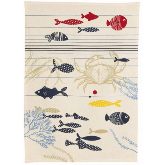 torchon ocean ecru 50x70 - sde ld