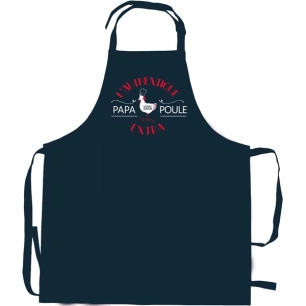 tablier papa poule recycle indigo 72x90 - sde ld