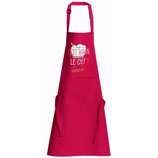 tablier chef maman recycle rose 72x90 - sde ld