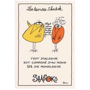 torchon shadoks dialogue ecru 48x72 - sde ld