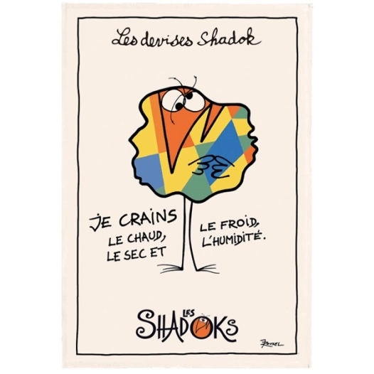 torchon shadok craintif ecru 48x72 - sde ld