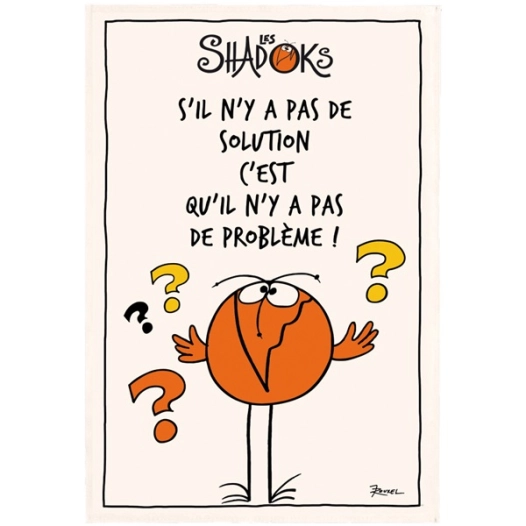 torchon shadok sans solution ecru 48x72 - sde ld