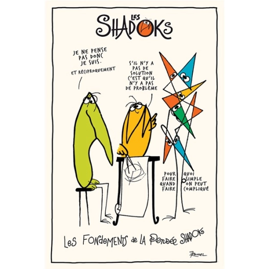 torchon shadoks les fondements ecru 48x72 - sde ld