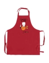 tablier shadoks c'est moi le chef recycl rouge 72x90 - sde ld