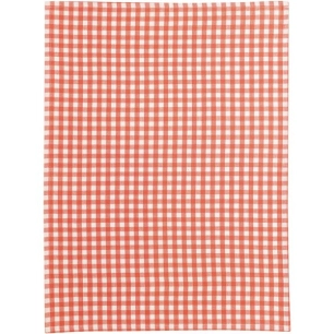 torchon recycle vichy peche 50x70 - sde ld