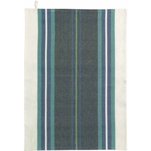 torchon recycle yuna marine/naturel 50x70 - sde ld