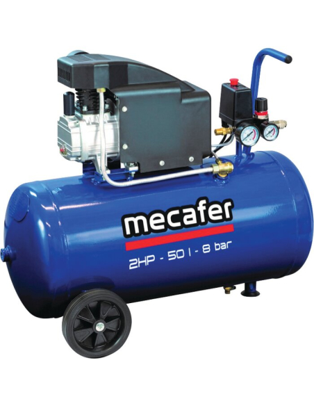 Compresseur Mecafer 50L Puissant et lubrifié pour durabilité - Mecafer