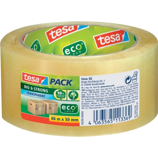 tesapack bio pla 66m*50mm