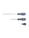 tournevis 6-en-1, coffret 3 pcs - pz1, pz2, pz3 et ph1, ph2, ph3 - king dick