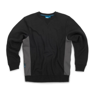1 sweatshirt bicolore, noir et gris anthracite - taille xl - tough grit