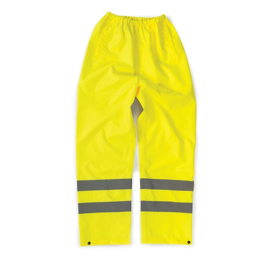 1 pantalon imperméable haute visibilité jaune - taille s - tough grit