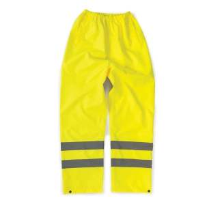 1 pantalon imperméable haute visibilité jaune - taille s - tough grit
