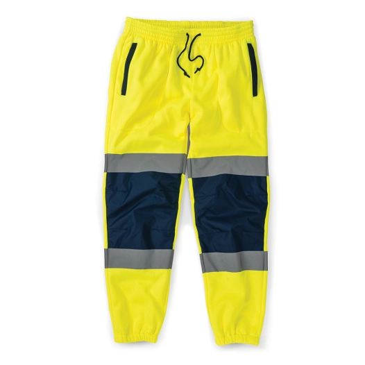 1 pantalon bicolore haute visibilité jaune/bleu marine - taille xxl - tough grit