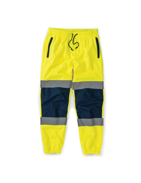 1 pantalon bicolore haute visibilité jaune/bleu marine - taille xxl - tough grit
