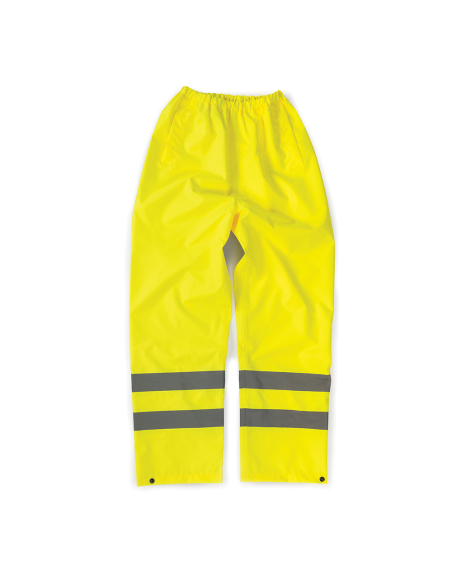 1 pantalon imperméable haute visibilité jaune - taille xxl - tough grit