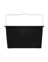 seau à peinture rectangulaire - noir, 15 l - silverline