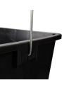 seau à peinture rectangulaire - noir, 15 l - silverline