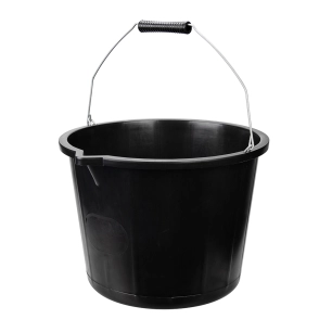 10 seau de maçon pour usage intensif - noir, 15 l - silverline