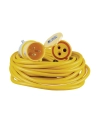 rallonge électrique jaune, 1,5 mm², 16 a, 14 m - 110 v - defender