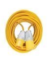 rallonge électrique jaune, 2,5 mm², 16 a, 14 m - 110 v - defender