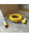 rallonge électrique jaune, 2,5 mm², 16 a, 14 m - 110 v - defender