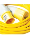 rallonge électrique arctic jaune, 2,5 mm², 16 a, 10 m - 110 v - defender