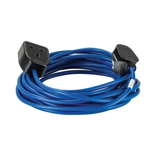rallonge électrique bleue, 1,5 mm², 13 a, 10 m - 230 v - defender