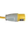 rallonge électrique jaune, 2,5 mm², 16 a, 25 m - 110 v - defender