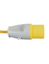 rallonge électrique jaune, 2,5 mm², 32 a, 14 m - 110 v - defender