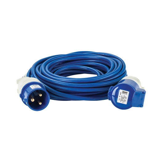 rallonge électrique arctic bleue, 2,5 mm², 32 a, 14 m - 230 v - defender