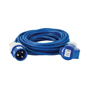 rallonge électrique arctic bleue, 2,5 mm², 32 a, 14 m - 230 v - defender