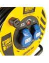 enrouleur de câble électrique industriel, 25 m - 230 v, 16 a - defender