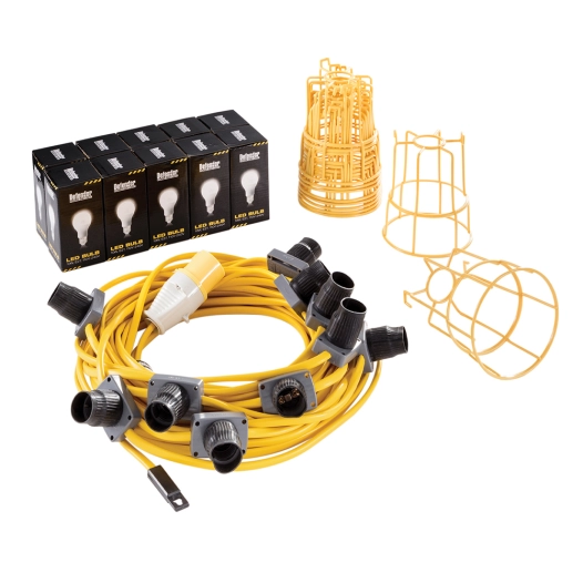 guirlande lumineuse del, 22 m, 100 w - 110 v - defender