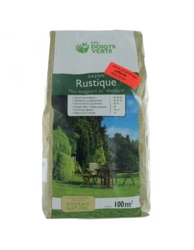 Gazon rustique sac 3 kg 100 m²