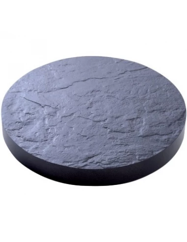 Support roulant rond gris, H,3 x l,30 cm - roule pot - EDA