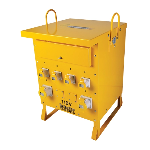 transformateur triphasé, 10 kva, 16 a / 32 a - 110 v - defender