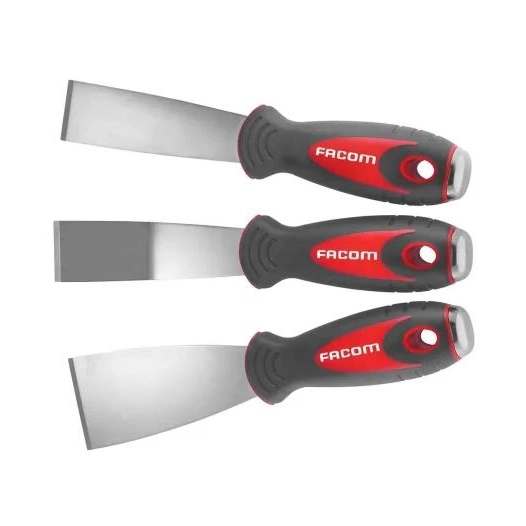 jeu de 3 grattoirs inox