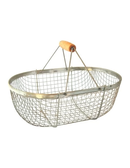 Panier galvanisé de ramassage vg 15 l 42 x 28 x 28