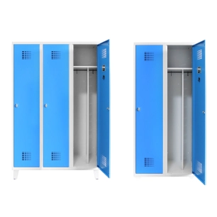 vestiaire avec pieds 2 cases