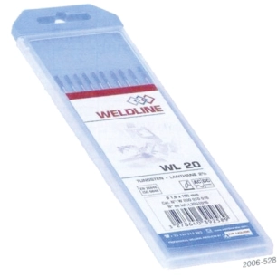 electrode tungstene lanthane2%