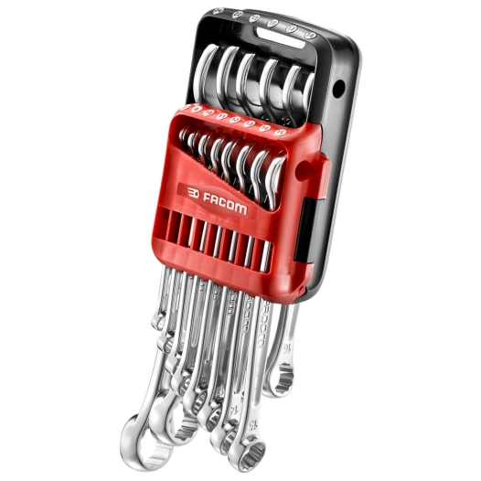 jeu de 12 cles mixtes 440 (7 a 19 mm) sur etui jp