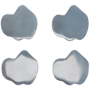 sous-verre organique argent charm - set/4 - fine dining living